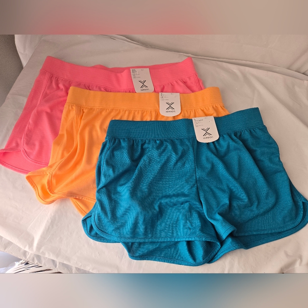 Bright Colorful Athleisure Shorts for Women by Xersion. Quick Dry, Breathable. - Picture 12 of 12